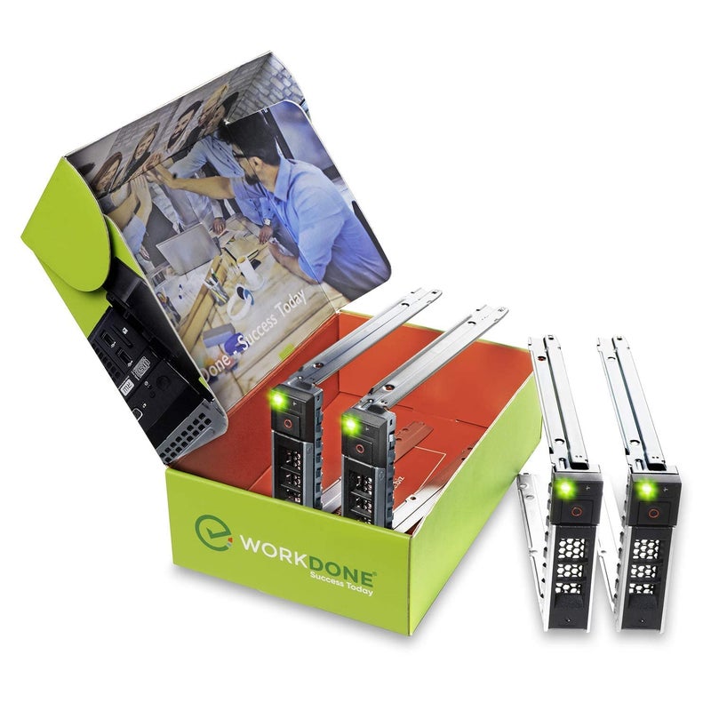 WORKDONE 4-Pack - 3.5 inch Hard Drive Caddy - Compatible for Dell PowerEdge Selected 16th-14th Gen. Servers - with Detailed Installation Manual - Sled Front Sticker Labels - Screwdriver - Image 5